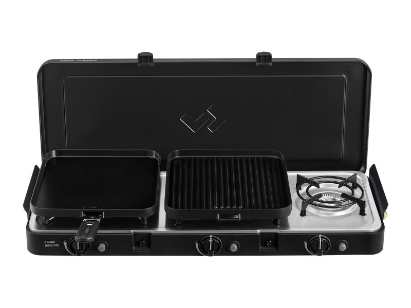Réchaud portable à gaz 3 brûleur Cadac 3 cook turbo FFD Deluxe sur Xperts4x4 Accessoires 4x4 Off-Road