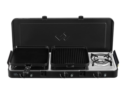 Réchaud portable à gaz 3 brûleur Cadac 3 cook turbo FFD Deluxe sur Xperts4x4 Accessoires 4x4 Off-Road