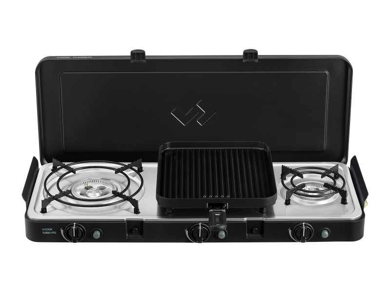 Réchaud portable à gaz 3 brûleur Cadac 3 cook turbo FFD Deluxe sur Xperts4x4 Accessoires 4x4 Off-Road