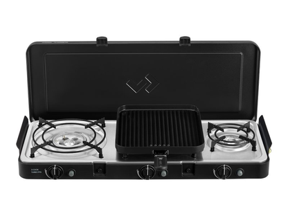 Réchaud portable à gaz 3 brûleur Cadac 3 cook turbo FFD Deluxe sur Xperts4x4 Accessoires 4x4 Off-Road