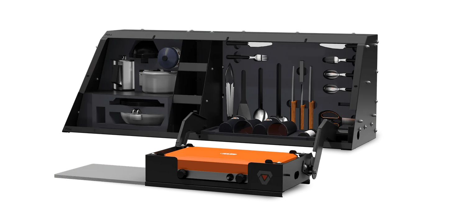 RSI SMART KITCHEN - Jeep Gladiator JT - Côté Droit avec Cuisinière a Gaz sur Xperts4x4 Accessoires 4x4 Off-Road
