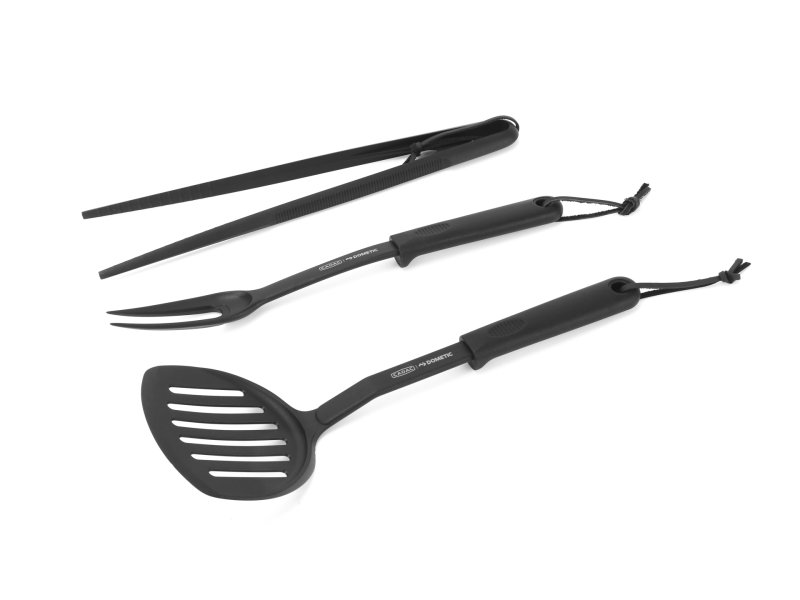 Set ustensiles BBQ CADAC – spatule, pince et fourchette sur Xperts4x4 Accessoires 4x4 Off-Road
