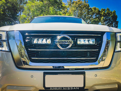 Kit d'éclairage LED LAZER LAMPS pour calandre Nissan Patrol Y62 2018-2022, éclairage puissant et durable.