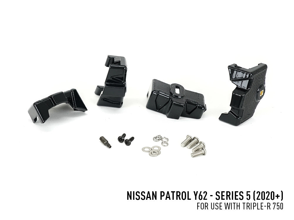Kit d'éclairage LED LAZER LAMPS pour calandre Nissan Patrol Y62 2018-2022, phares LED robustes pour véhicule tout-terrain.