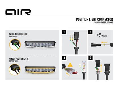 Balise phare LED LAZER LAMPS AIR-90, éclairage compact avec 9160 lm, lumière brillante pour véhicules tout-terrain.