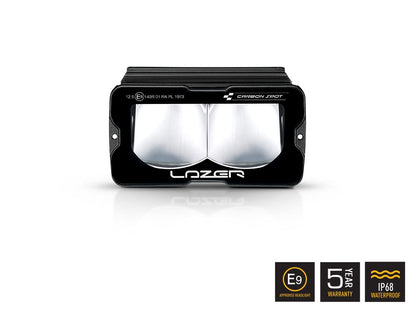 Projecteur LED LAZER LAMPS Carbon-2 en mode Spot, jaune, compact avec 3120 lm, éclairage LED puissant pour véhicule tout-terrain