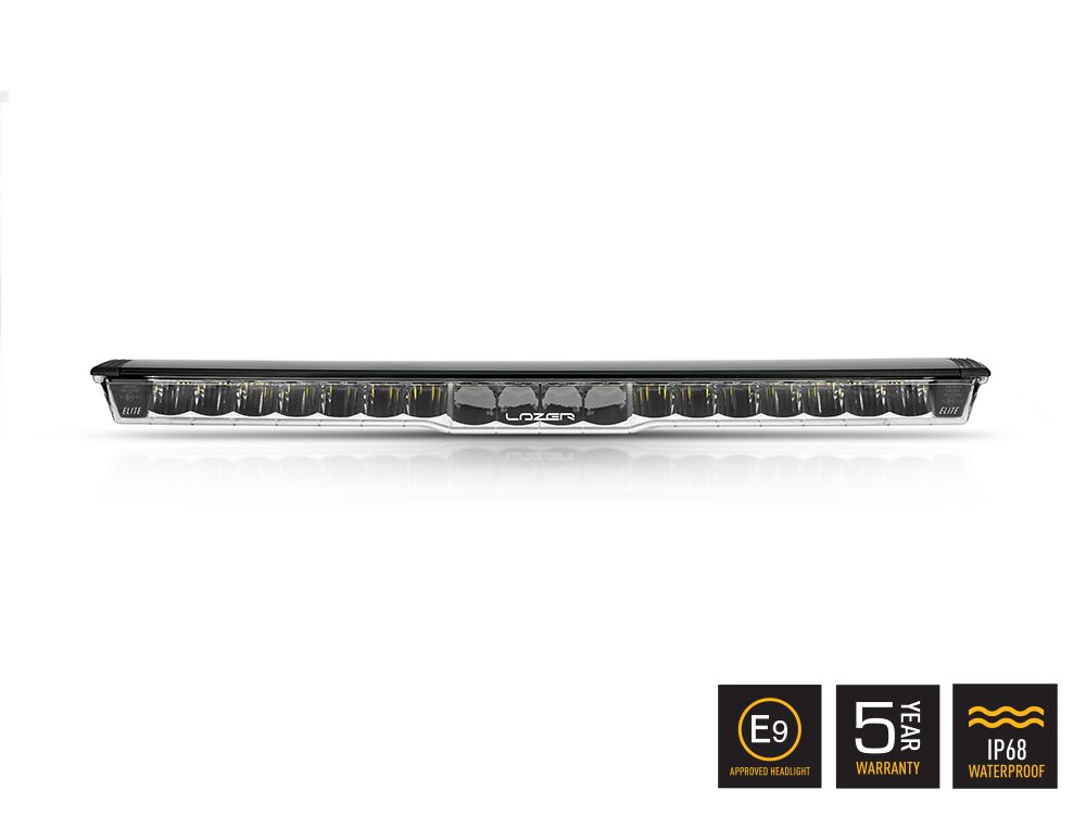 Éclairage LED LAZER LAMPS Glide Elite Support Latéral, barre LED longue portée pour véhicule tout-terrain, lumière puissante et durable.