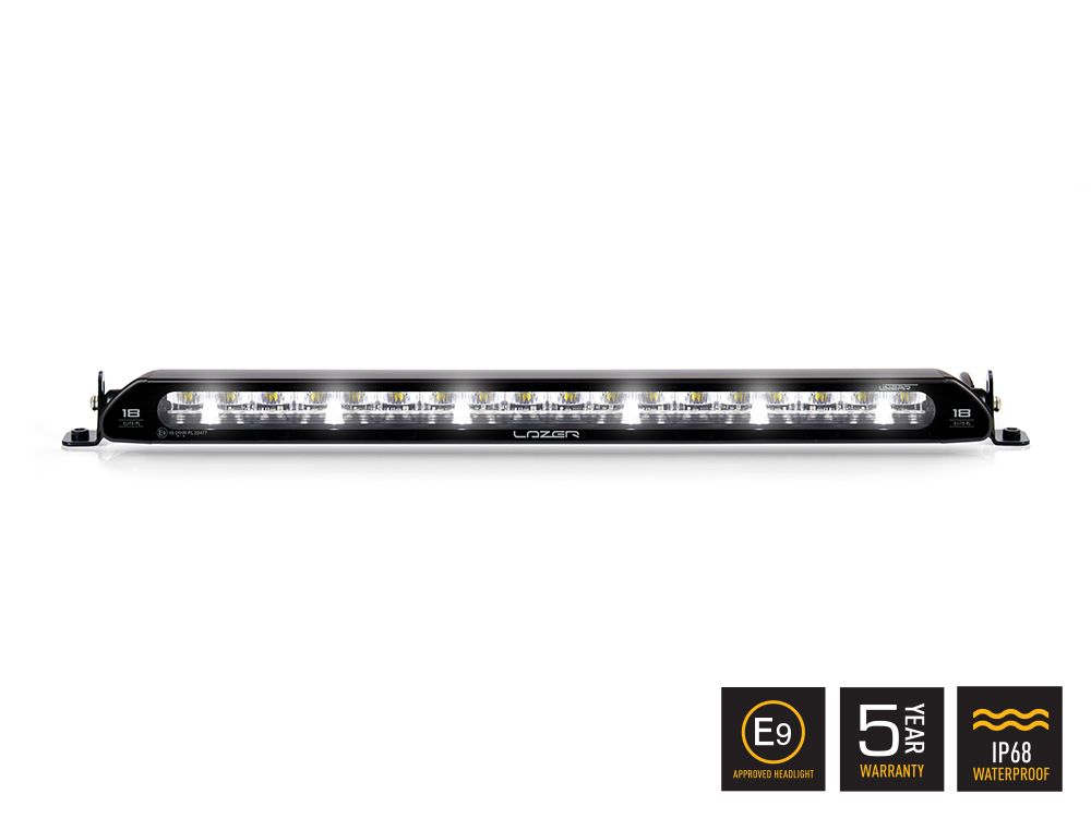 Barre LED LAZER LAMPS Linear-18 Elite, éclairage de position de 13500 lm, lumière blanche puissante pour véhicule tout-terrain.