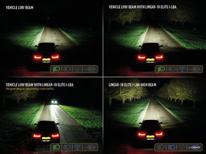 Barre LED LAZER LAMPS Linear-18 Elite i-LBA avec 18000 lumens, éclairage LED robuste pour véhicules tout-terrain.