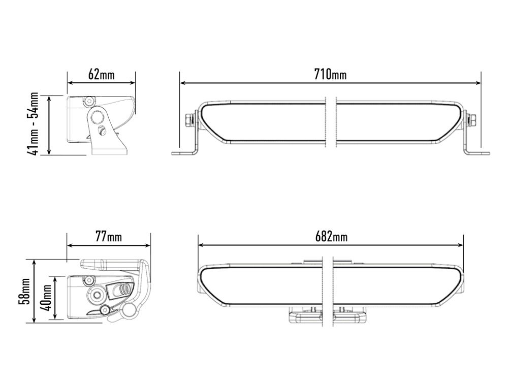 Barre LED LAZER LAMPS Linear-24 Grand Angle avec 16200 lm, éclairage LED puissant pour véhicule tout-terrain.