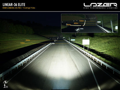 Barre LED LAZER LAMPS Linear-36 Elite, éclairage LED puissant de 29700 lm, pour véhicule tout-terrain