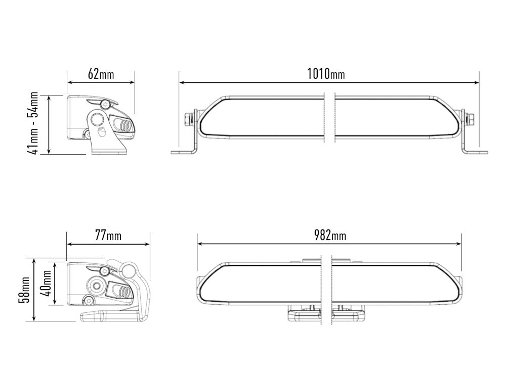 Barre LED LAZER LAMPS Linear-36 Elite avec 29700 lumens, éclairage LED puissant pour véhicule tout-terrain.