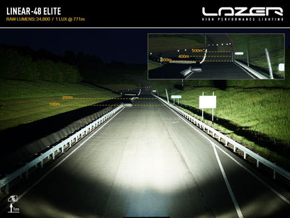 Barre LED LAZER LAMPS Linear-48 Elite, éclairage LED puissant avec 34800 lumens pour véhicules tout-terrain.