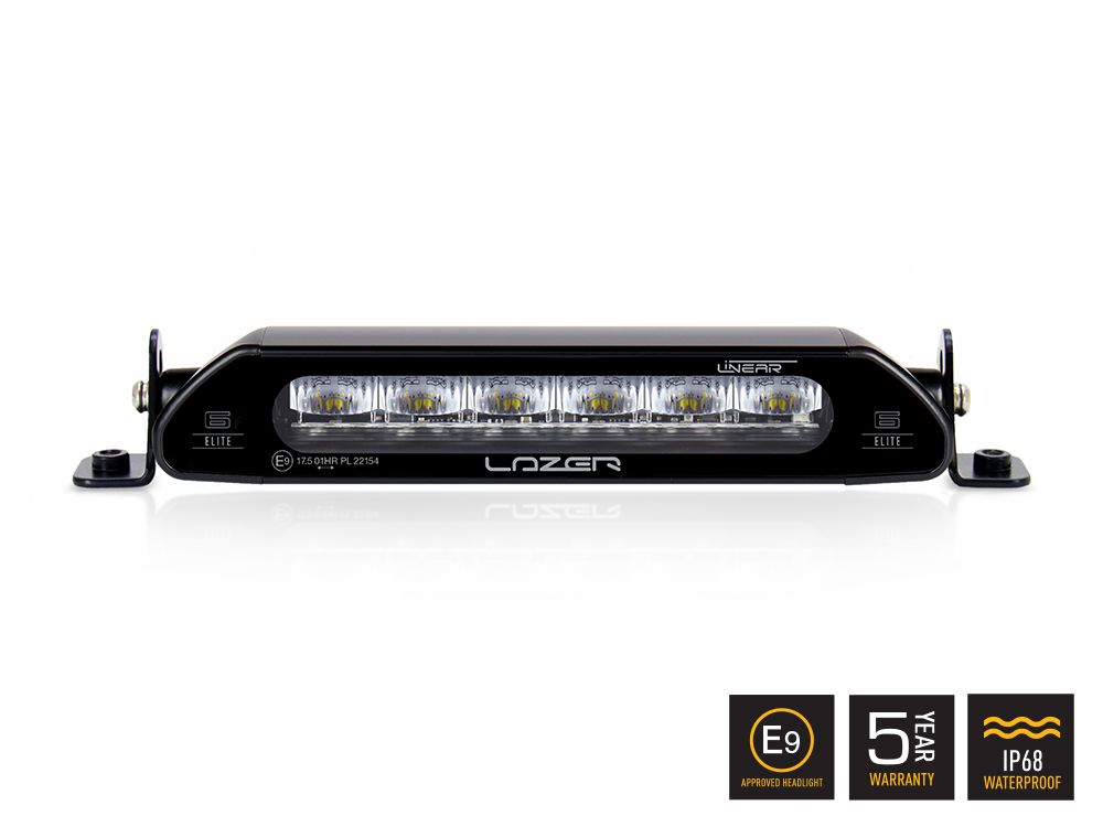 Barre d’éclairage LED LAZER LAMPS Linear-6 Elite avec 4050 lm, lumière blanche puissante pour véhicule tout-terrain.