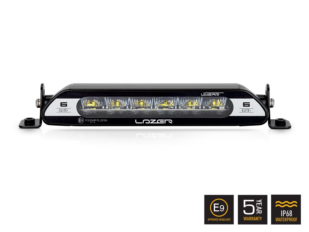 Barre d'éclairage LED LAZER LAMPS Linear-6 Elite+ avec 7100 lm, lumière blanche puissante pour véhicule tout-terrain.