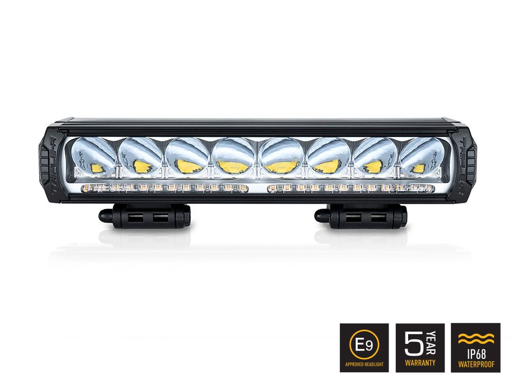 Lampe LED rond LAZER LAMPS Triple-R 1000 Balise avec 9240 lm, éclairage puissant pour véhicules tout-terrain.