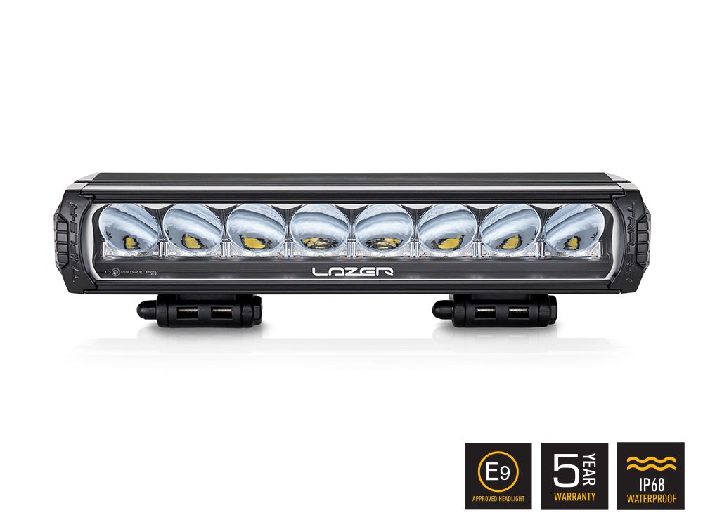 Phare LED rond LAZER LAMPS Triple-R 1000 avec 9240 lumens, éclairage puissant pour véhicules tout-terrain.