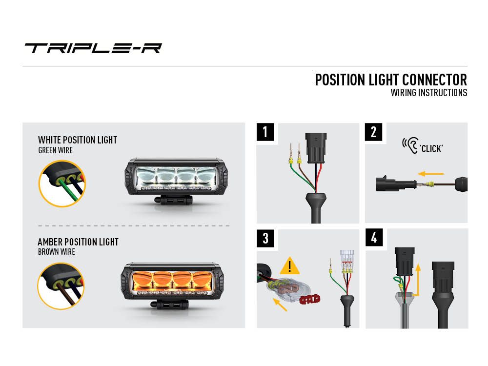 Phare rond LED LAZER LAMPS Triple-R 850 Balise avec 6930 lm, éclairage LED robuste pour véhicule tout-terrain.