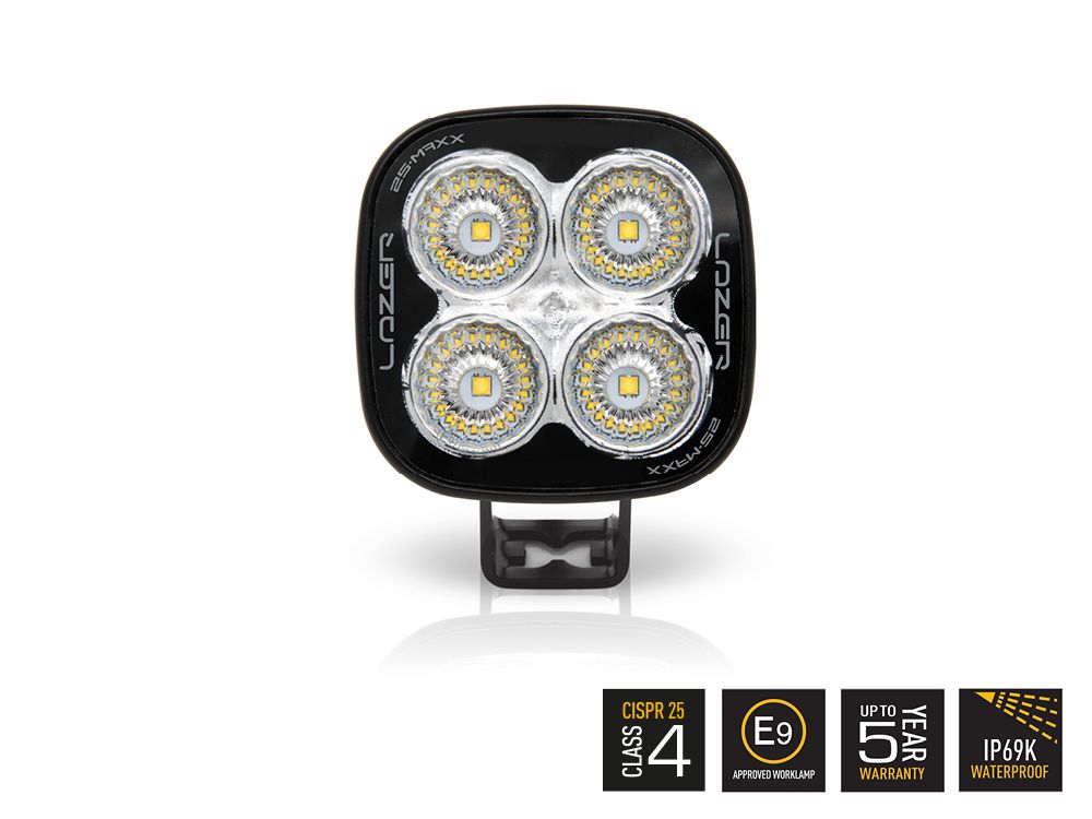 Phare de travail LED LAZER LAMPS Utility-25 MAXX avec 4560 lm, éclairage puissant pour véhicules tout-terrain.