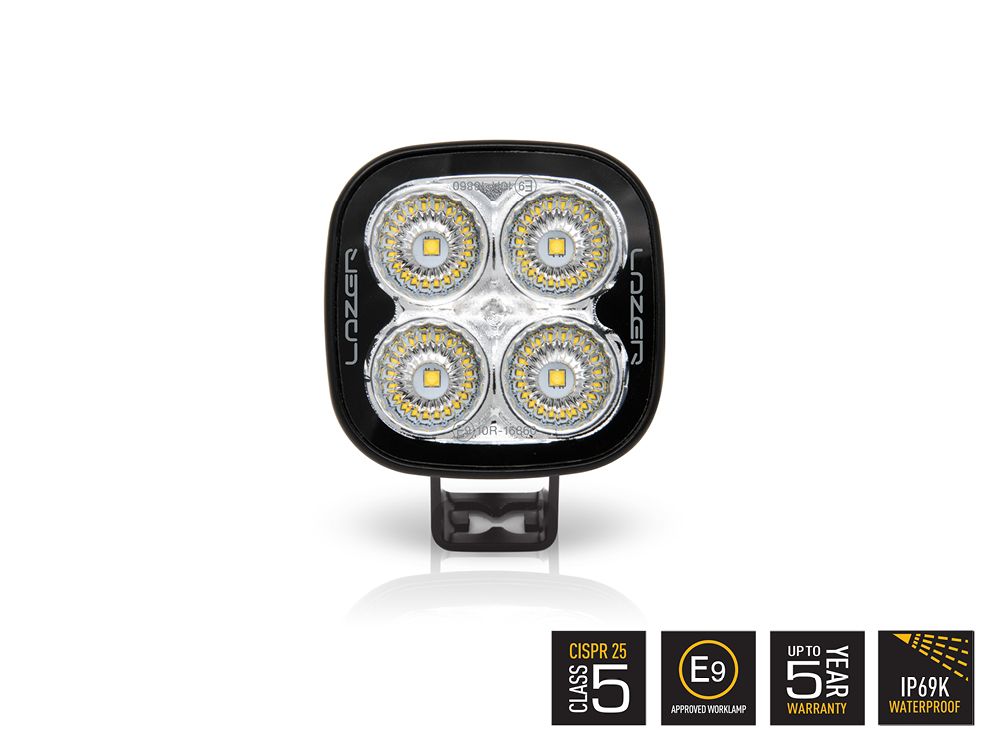 Projecteur de travail LED LAZER LAMPS Utility-25 avec 3016 lm, éclairage puissant pour usage professionnel.