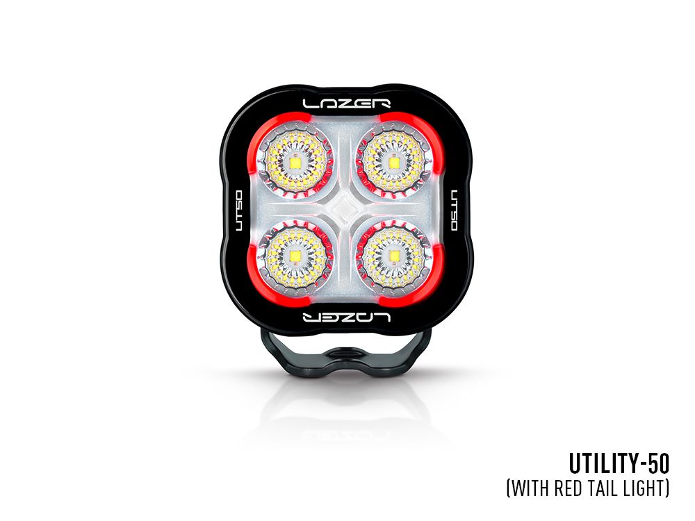 Feu arrière rouge LED LAZER LAMPS Utility-50, phare de travail LED pour éclairage de véhicule tout-terrain.