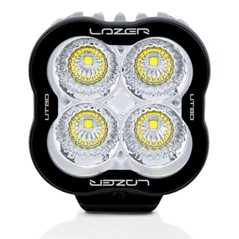 Phare de travail LED LAZER LAMPS Utility-80 HD avec 8940 lumens, éclairage LED robuste pour véhicules tout-terrain.