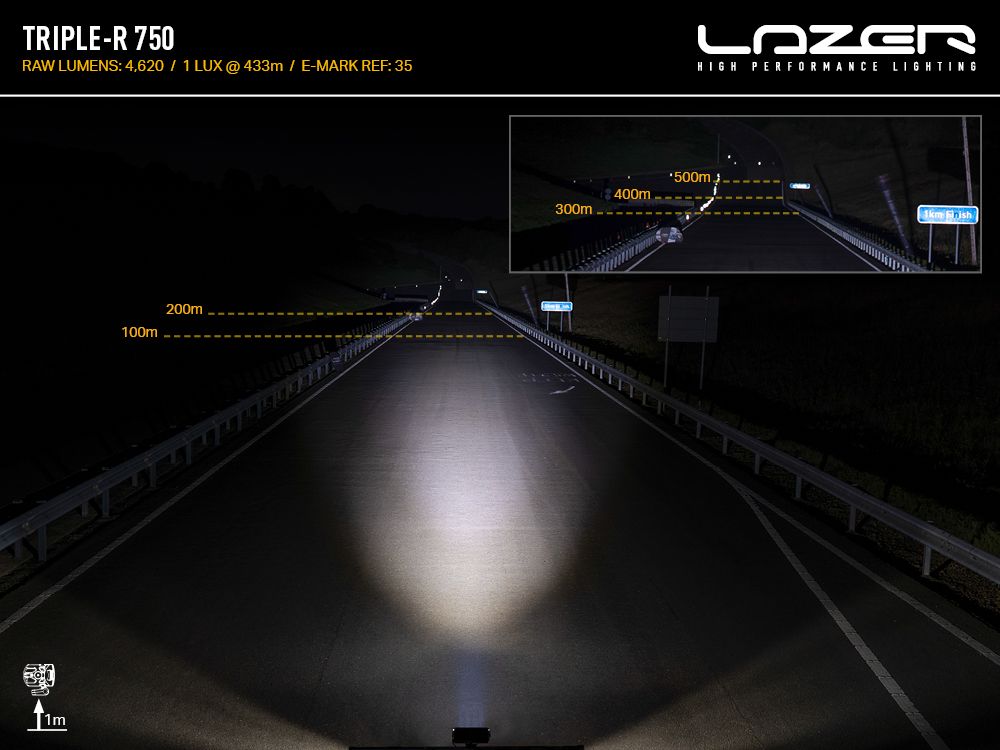 Phare LED LAZER LAMPS Triple-R 750 Gen2 pour 4x4, éclairage longue portée, design robuste et puissant pour véhicules tout-terrain.