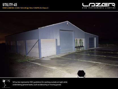 Spot à LED LAZER LAMPS Utility 45 (avec 'Slim') - Homologué ADR sur Xperts4x4 Accessoires 4x4 Off-Road