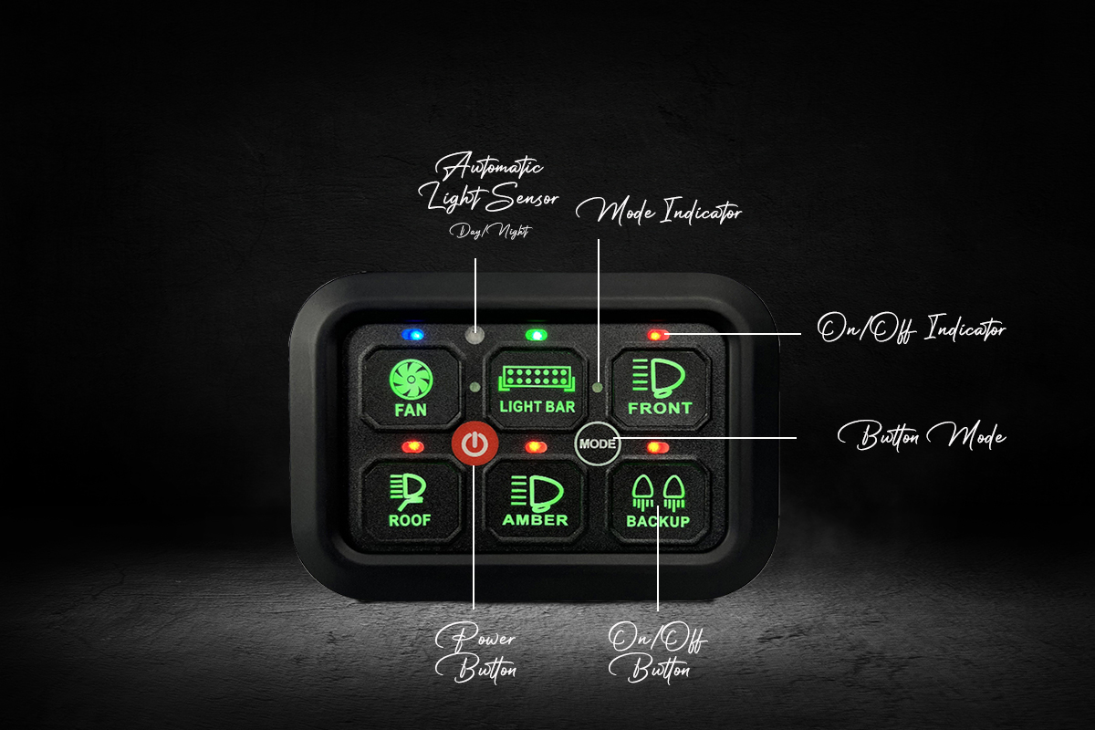 Switch Panel Lumidrive 12V : Centralisez l'Électricité de Votre 4x4 sur Xperts4x4 Accessoires 4x4 Off-Road