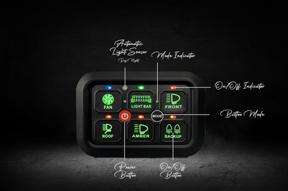 Switch Panel Lumidrive 12V : Centralisez l'Électricité de Votre 4x4 sur Xperts4x4 Accessoires 4x4 Off-Road