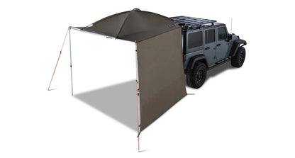 Extension latérale pour auvent Dome 1300 de RHINO-RACK, en tissu robuste pour auvent d'expédition tout-terrain.