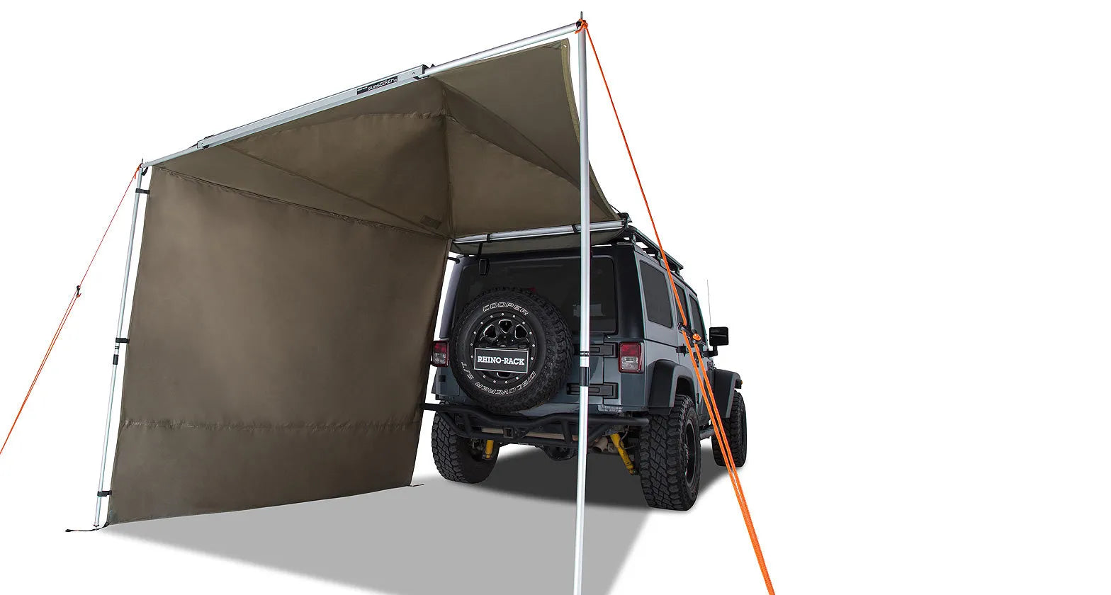 Paroi latérale pour auvent Dome 1300 de RHINO-RACK, extension robuste pour auvent de camping tout-terrain.
