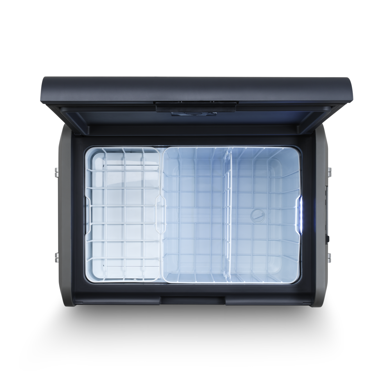 Réfrigérateur portable DOMETIC CFX5 55L avec bac à glaçons, idéal pour camping et activités extérieures.