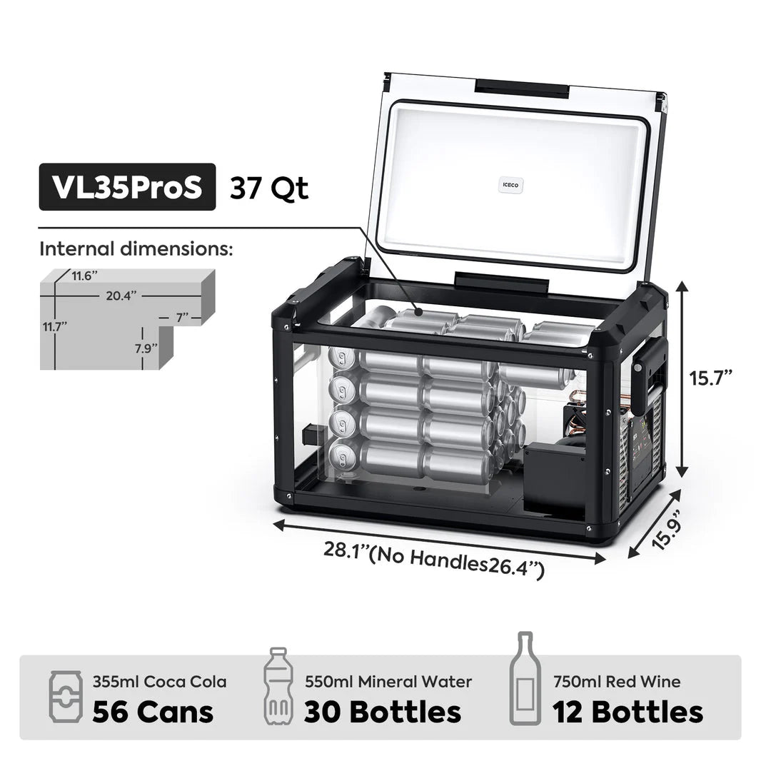 Glacière Compression ICECO VL35ProS 35L Vert Olive sur Xperts4x4 Accessoires 4x4 Off-Road