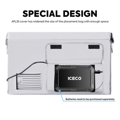 Housse isolante pour frigo ICECO APL35, accessoire de rangement et performance, adaptée pour frigo et accessoires ICECO.