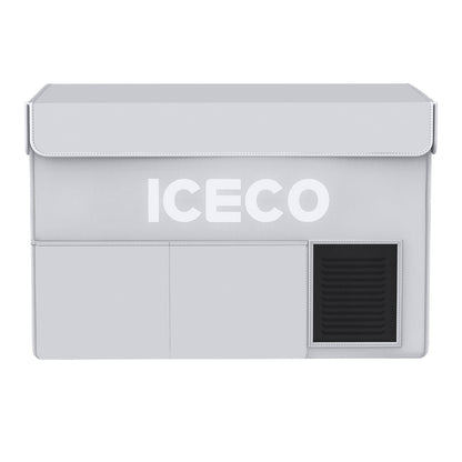 Housse isotherme ICECO VL60ProS pour frigo, isolation et protection durable, adaptée aux accessoires de camping et de voiture.