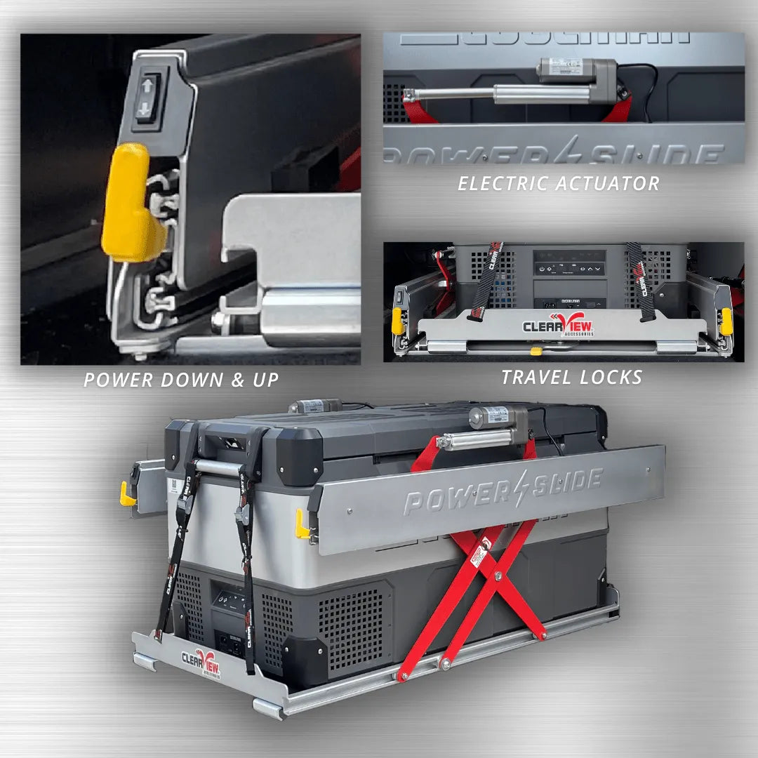 Plateau Coulissant/Basculant (Drop-slide) Electrique - ClearView | N°1 Mondial sur Xperts4x4 Accessoires 4x4 Off-Road
