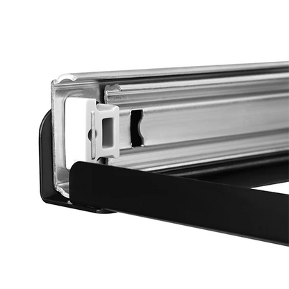 Plateau coulissant ICECO Heavy-Duty pour frigo, avec sécurité et accès facile, adapté aux accessoires de stockage frigorifique.