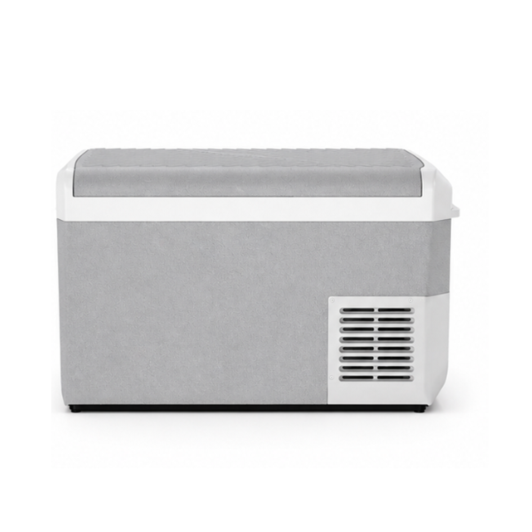 Réfrigérateur SNUG Islande 30L gris mat, congélateur simple zone, appareil compact pour aliments et boissons.