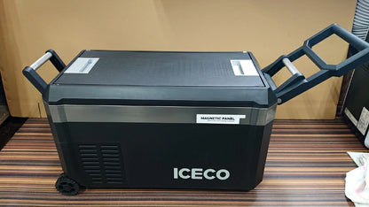 Réfrigérateur congélateur ICECO JP30 PROS 30L, frigo et accessoires, zone unique, compact et portable en image.
