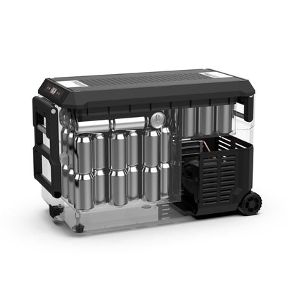 Réfrigérateur congélateur ICECO JP40 PROS 40L, frigo et accessoires, compact et portable pour extérieur ou camping.