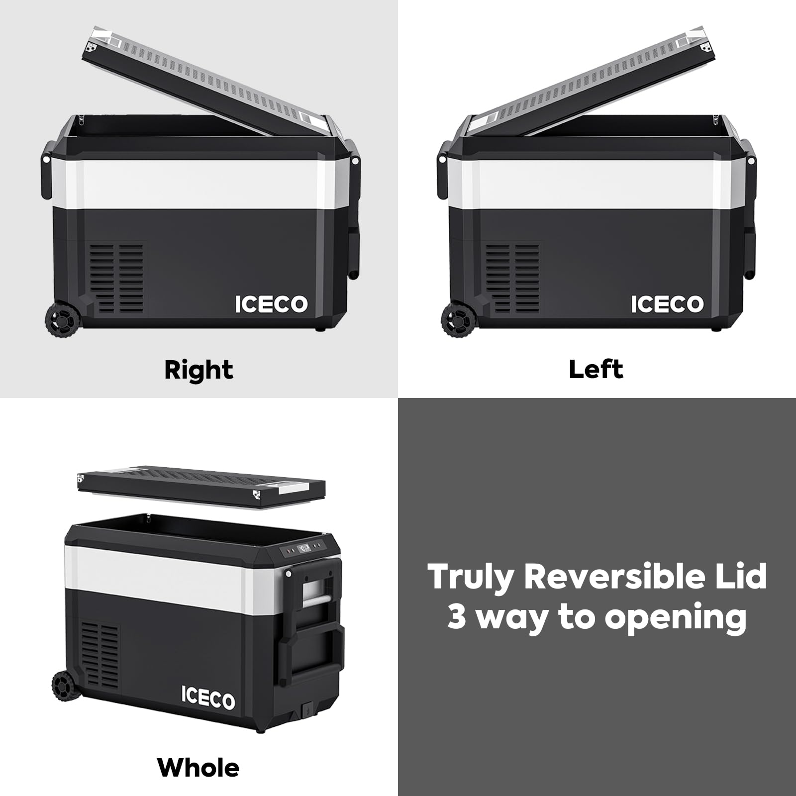 Réfrigérateur congélateur ICECO JP40 PROS 40L, appareil à zone unique, pour activités extérieures ou camping.