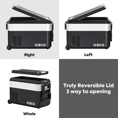 Réfrigérateur congélateur ICECO JP40 PROS 40L, appareil à zone unique, pour activités extérieures ou camping.