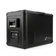 Réfrigérateur congélateur SNUG Groenland 45L noir, zone unique, pour stockage alimentaire compact et pratique.