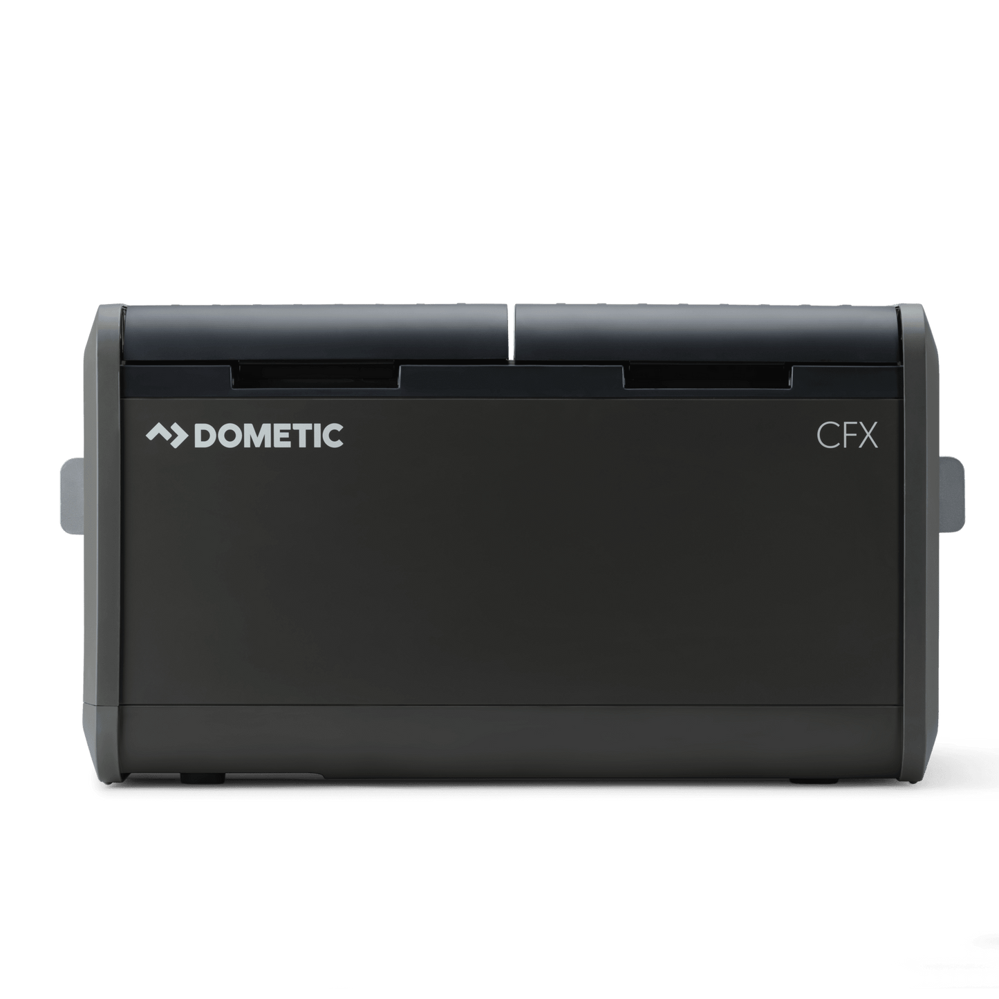 Réfrigérateur portable DOMETIC CFX5 75 Dual Zone, frigo de voyage avec double zone de refroidissement, vue de face.
