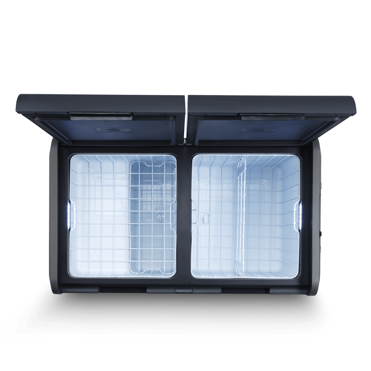 Réfrigérateur portable Dometic CFX5 95 DZ avec double zone, 94L, pour camping et voyages, écran numérique et poignée robuste.
