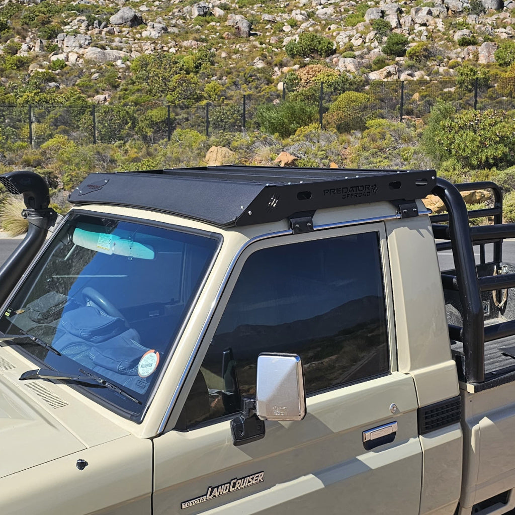 Galerie de toit Toyota Land Cruiser (75 / 79 Series) Simple Cabine Predator Offroad sur Xperts4x4 Accessoires 4x4 Off-Road