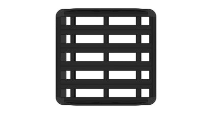 Galerie de toit Rhino-Rack Pioneer 6 1300x1240mm, robuste pour véhicules tout-terrain, avec barres de support solides.