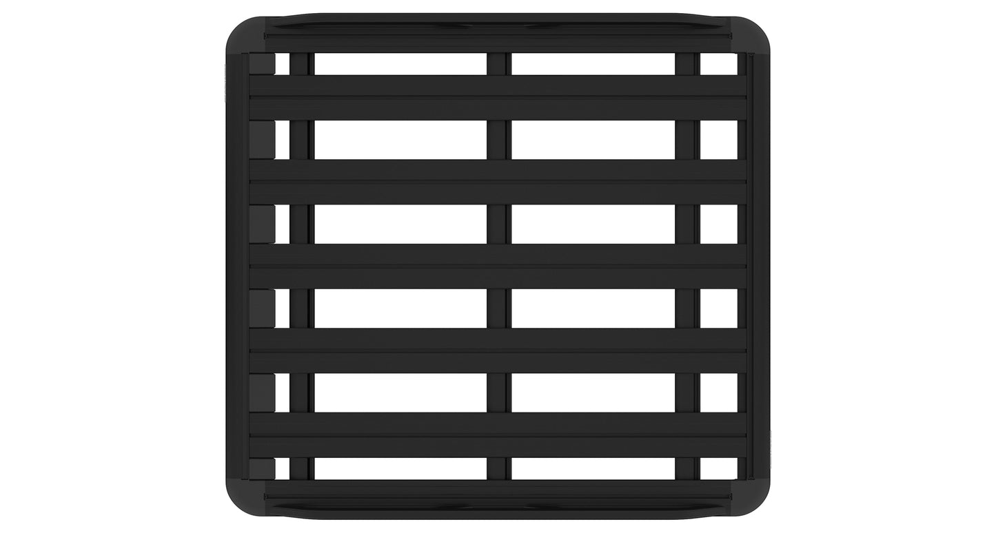 Galerie de toit Rhino-Rack Pioneer 6, 1500x1380mm, pour véhicule tout-terrain, en acier robuste avec barres de fixation.