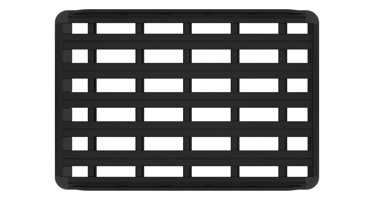 Galerie de toit Rhino-Rack Tradie Pioneer 6, 2100x1430mm, en acier, avec barres transversales pour véhicule tout-terrain.